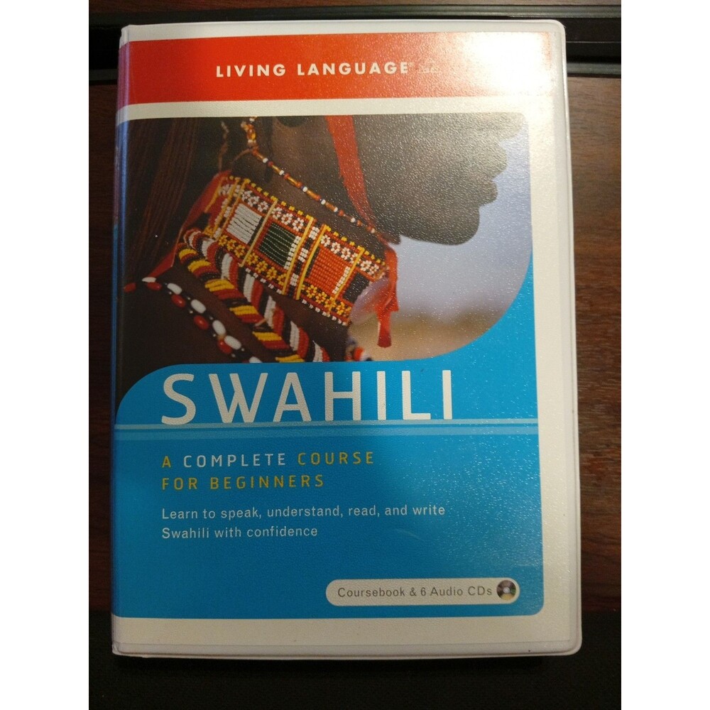 Swahili for Beginners, Living Language Complete 6 CD set & Book